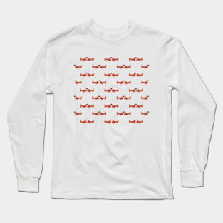 Poppy Dachshund Pattern Long Sleeve T-Shirt